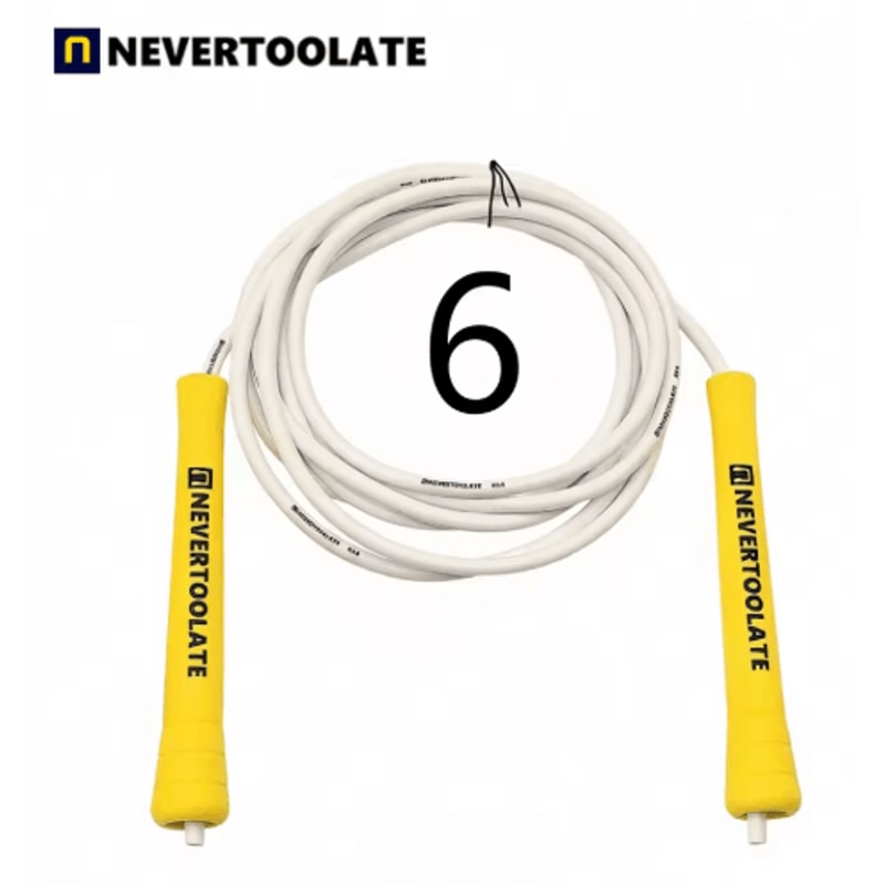 NeverTooLate PVC Fitness Skip Rope Strong PVC Skip Rope With Long Handles 10