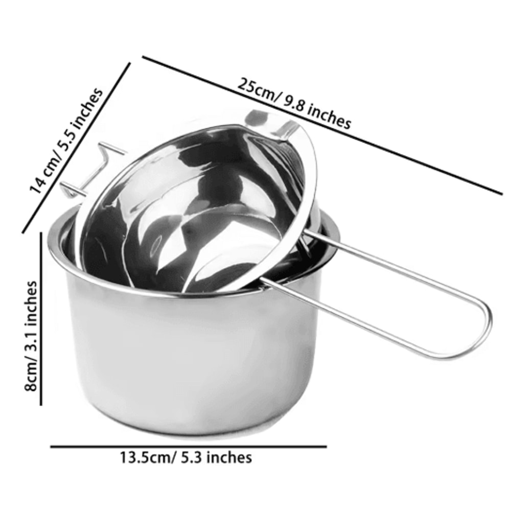 Stainless Steel Candle Making Pouring Pot Easy Wax Melting Pot For DIY Kits 7