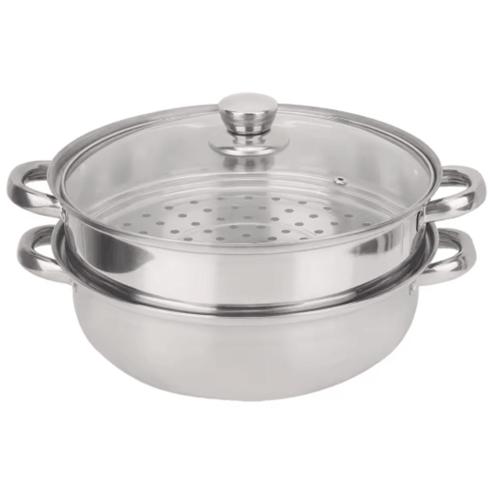 2Layer Stainless Steel Steamer Pot MultiUse Double Boiler Pot 1
