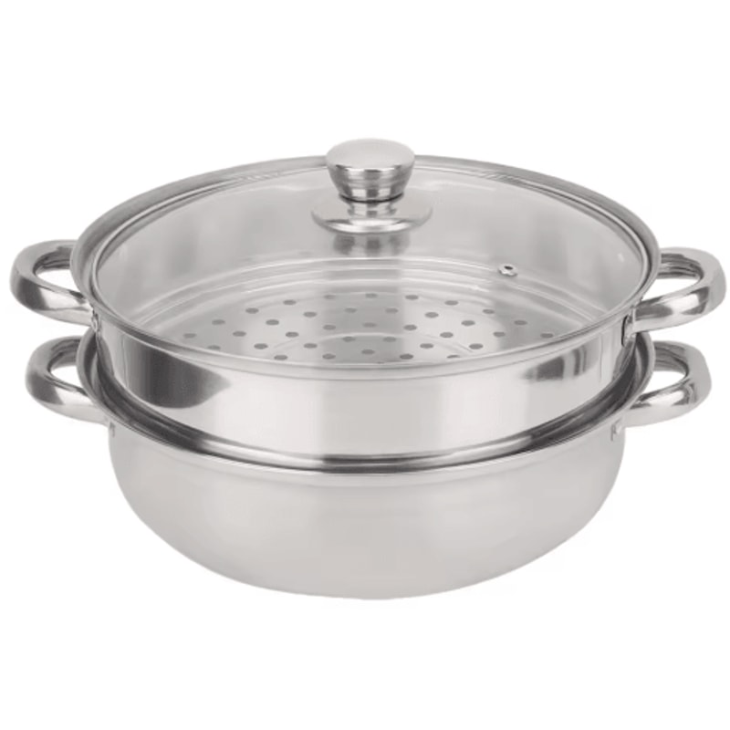 2Layer Stainless Steel Steamer Pot MultiUse Double Boiler Pot 1