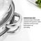 2Layer Stainless Steel Steamer Pot MultiUse Double Boiler Pot 3