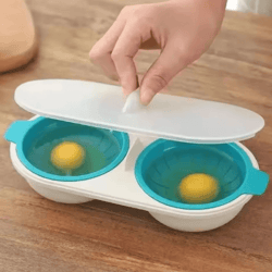 quickcook microwave egg poacher – easy microwave egg poacher double cup