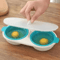 QuickCook Microwave Egg Poacher Easy Microwave Egg Poacher Double Cup 0