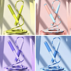 flexibead adjustable jump rope – lightweight beaded jump rope for training