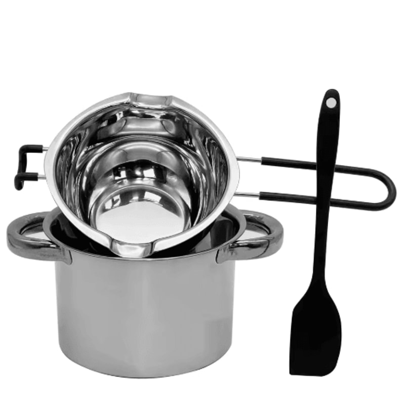 Stainless Steel Double Boiler Melting Pot Large Capacity Chocolate Melting Pot For Butter Candy But 1