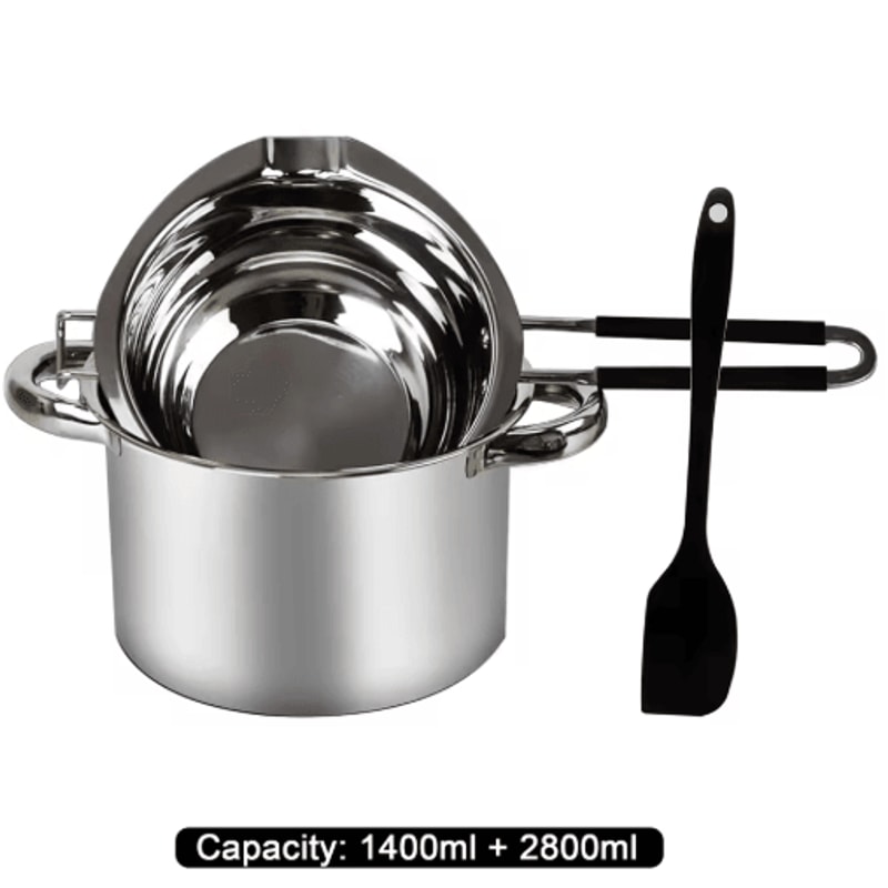 Stainless Steel Double Boiler Melting Pot Large Capacity Chocolate Melting Pot For Butter Candy But 2