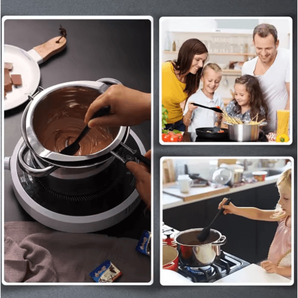 Stainless Steel Double Boiler Melting Pot Large Capacity Chocolate Melting Pot For Butter Candy But 4