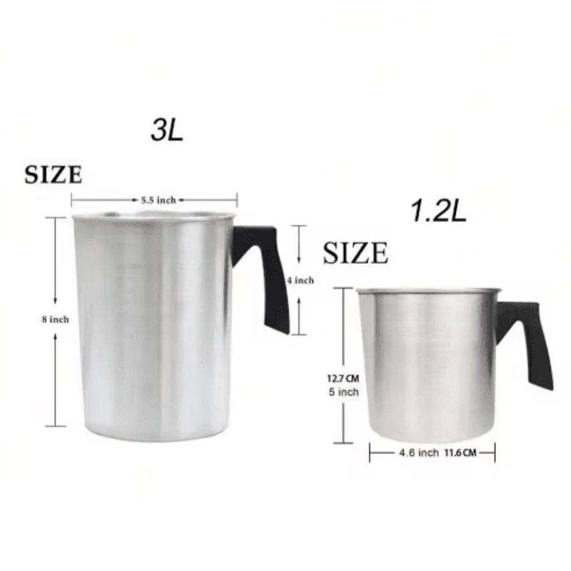 32oz Stainless Steel Candle Making Pouring Pot Easy Wax Melting Pot 4