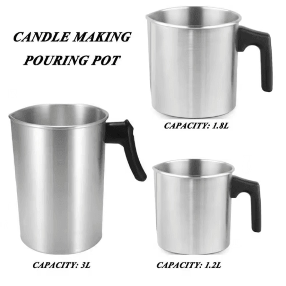 32oz Stainless Steel Candle Making Pouring Pot Easy Wax Melting Pot 7
