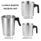 32oz Stainless Steel Candle Making Pouring Pot Easy Wax Melting Pot 7