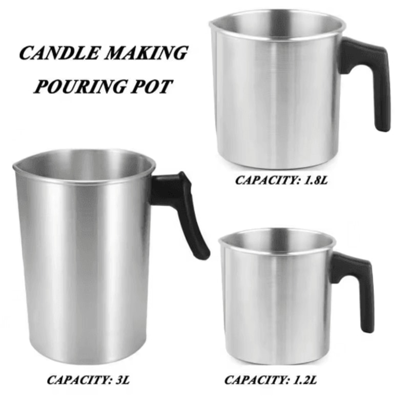32oz Stainless Steel Candle Making Pouring Pot Easy Wax Melting Pot 7