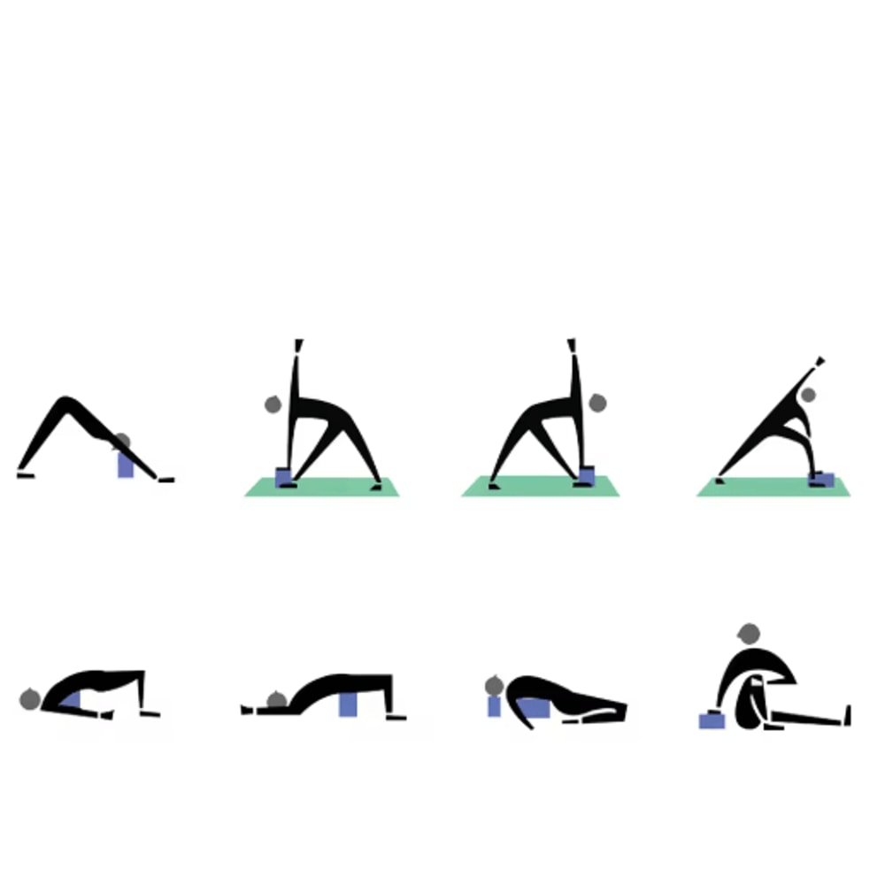 ProFlex High Density Yoga Blocks Firm EVA Foam Yoga Block For Support 4