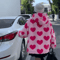 Harajuku Heart Plush Hooded Jacket Cozy Plush Winter Jacket Women 0