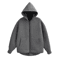 HH Autumn Women Gray Jacket With Hood Long Sleeve Big Pocket Zipper Jacket Coat Woman Loose Casual 1