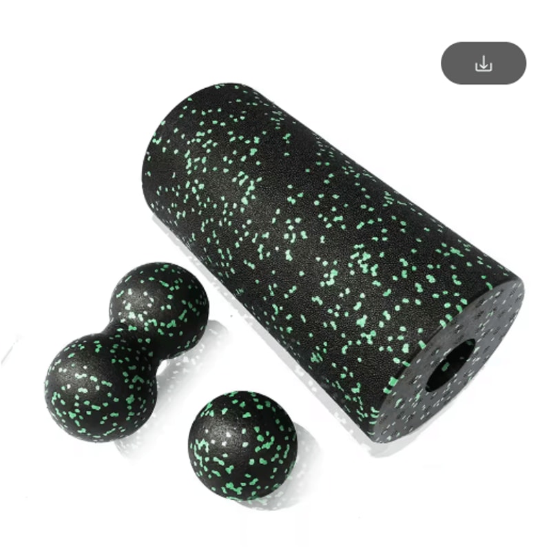 EPP Peanut Massage Ball And Hollow Foam Roller Set For Deep Tissue Relief Muscle Recovery 3