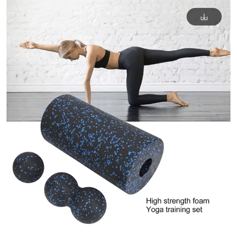 EPP Peanut Massage Ball And Hollow Foam Roller Set For Deep Tissue Relief Muscle Recovery 4