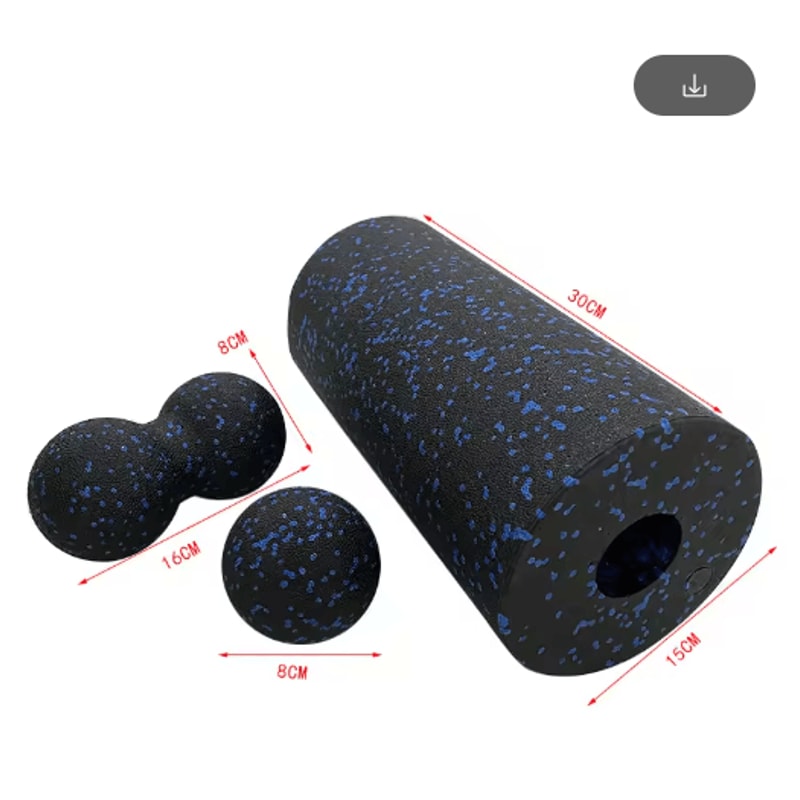 EPP Peanut Massage Ball And Hollow Foam Roller Set For Deep Tissue Relief Muscle Recovery 5