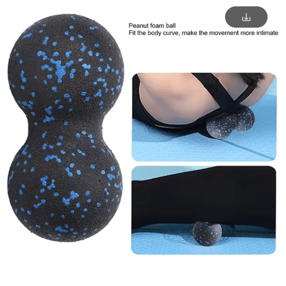 EPP Peanut Massage Ball And Hollow Foam Roller Set For Deep Tissue Relief Muscle Recovery 6