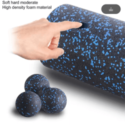 epp peanut massage ball and hollow foam roller set for deep tissue relief & muscle recovery