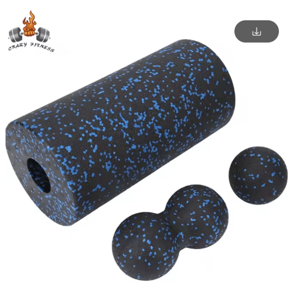 EPP Peanut Massage Ball And Hollow Foam Roller Set For Deep Tissue Relief Muscle Recovery 8