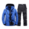 Mens Thermal Ski Suit Set Waterproof Down Jacket Snowboard Bib Pants 3