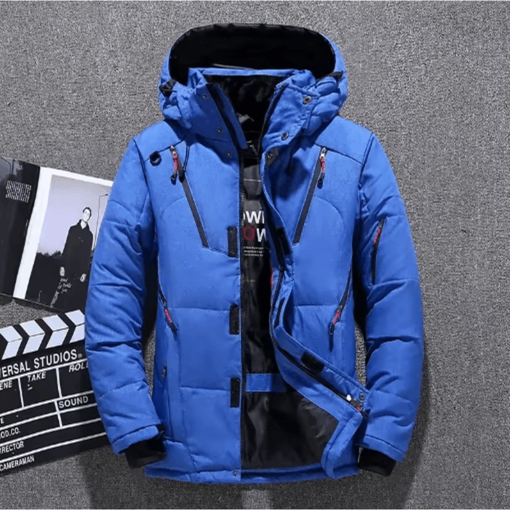 Mens Thermal Ski Suit Set Waterproof Down Jacket Snowboard Bib Pants 7