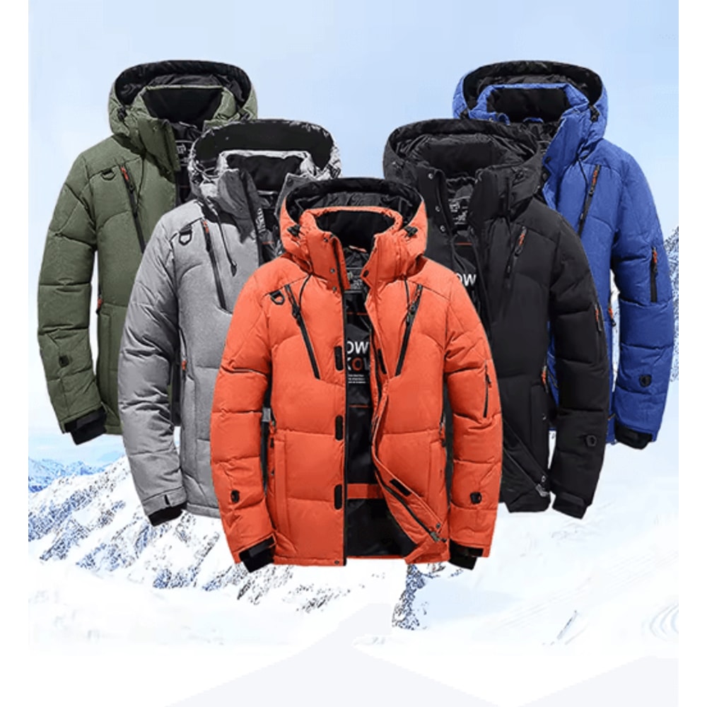 Mens Thermal Ski Suit Set Waterproof Down Jacket Snowboard Bib Pants 0