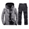Mens Thermal Ski Suit Set Waterproof Down Jacket Snowboard Bib Pants 15