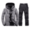 Mens Thermal Ski Suit Set Waterproof Down Jacket Snowboard Bib Pants 15