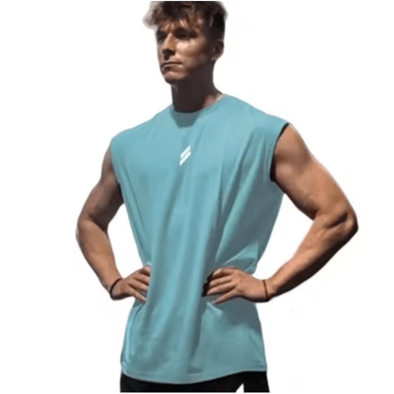 Mens Breathable Mesh Tank Top Quick Dry Sleeveless Fitness Shirt 3