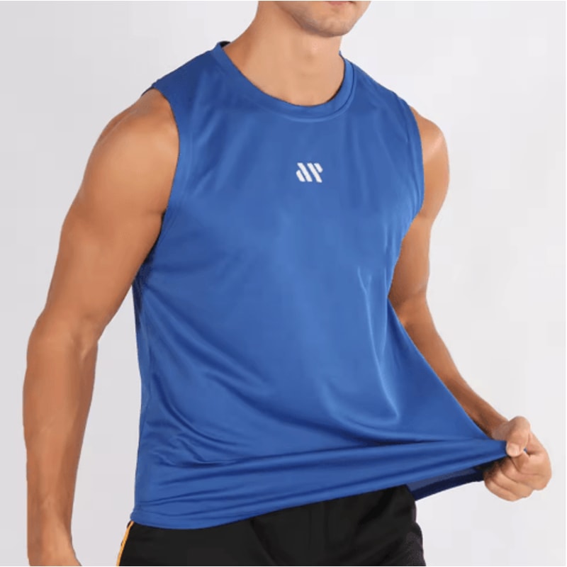 Mens Quick Dry Mesh Gym Vest For Bodybuilding Running Training 0