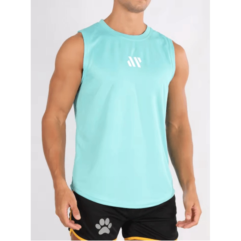 Mens Quick Dry Mesh Gym Vest For Bodybuilding Running Training 1