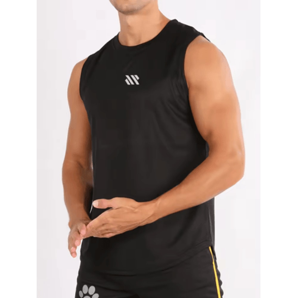 Mens Quick Dry Mesh Gym Vest For Bodybuilding Running Training 12