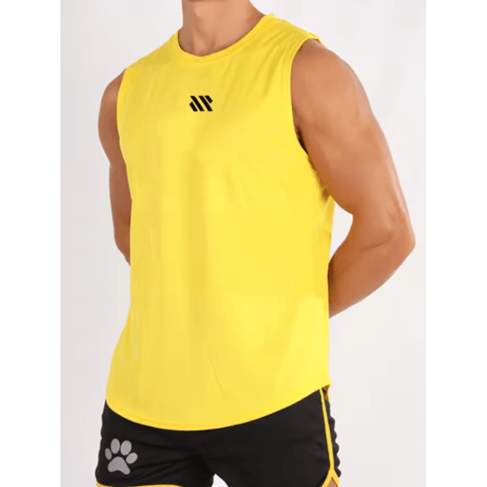 Mens Quick Dry Mesh Gym Vest For Bodybuilding Running Training 13