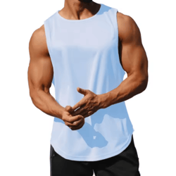 mens quick dry running tank top loose fit marathon & training vest
