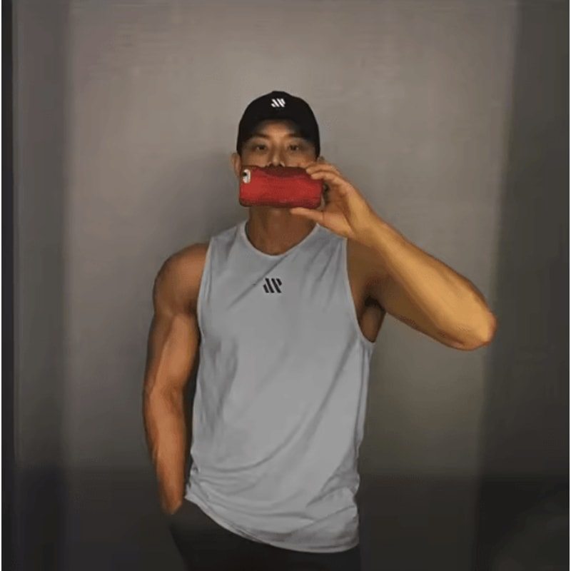 Mens Breathable Mesh Gym Tank Top Quick Dry Fitness Running Vest 5