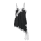 Womens Satin Lace Backless Sling Dress Asymmetric Sexy Summer Party Dress 1