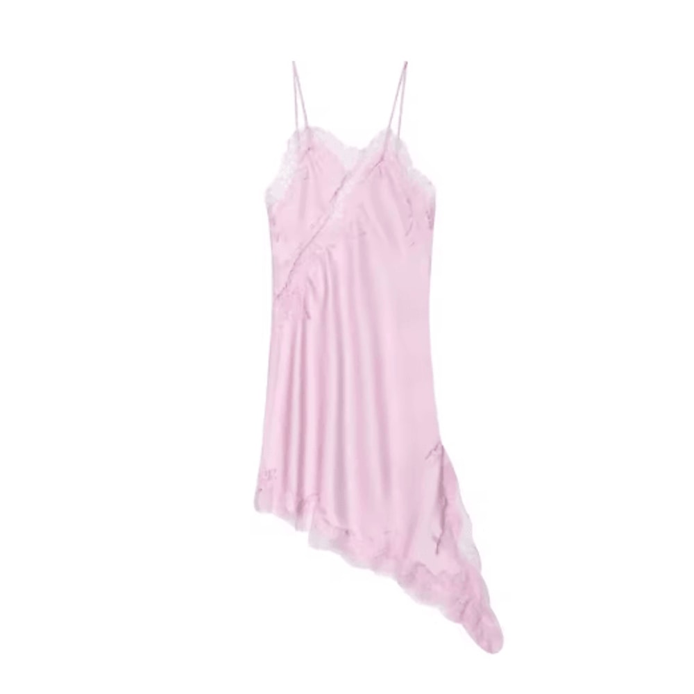 Womens Lace Backless Midi Dress Y2K V Neck Cami Party Evening Dress 0