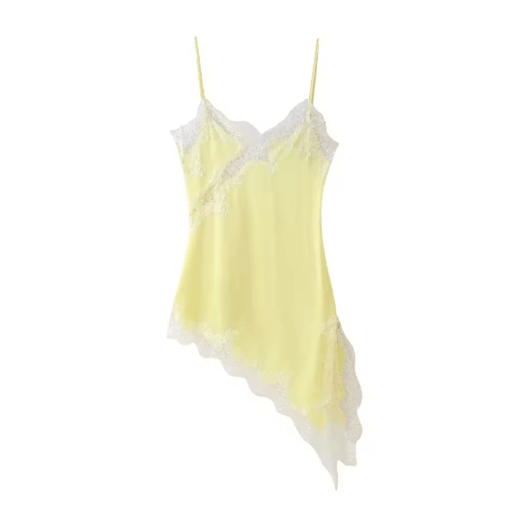 Womens Lace Backless Midi Dress Y2K V Neck Cami Party Evening Dress 2