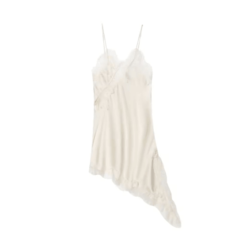 Womens Lace Backless Midi Dress Y2K V Neck Cami Party Evening Dress 6