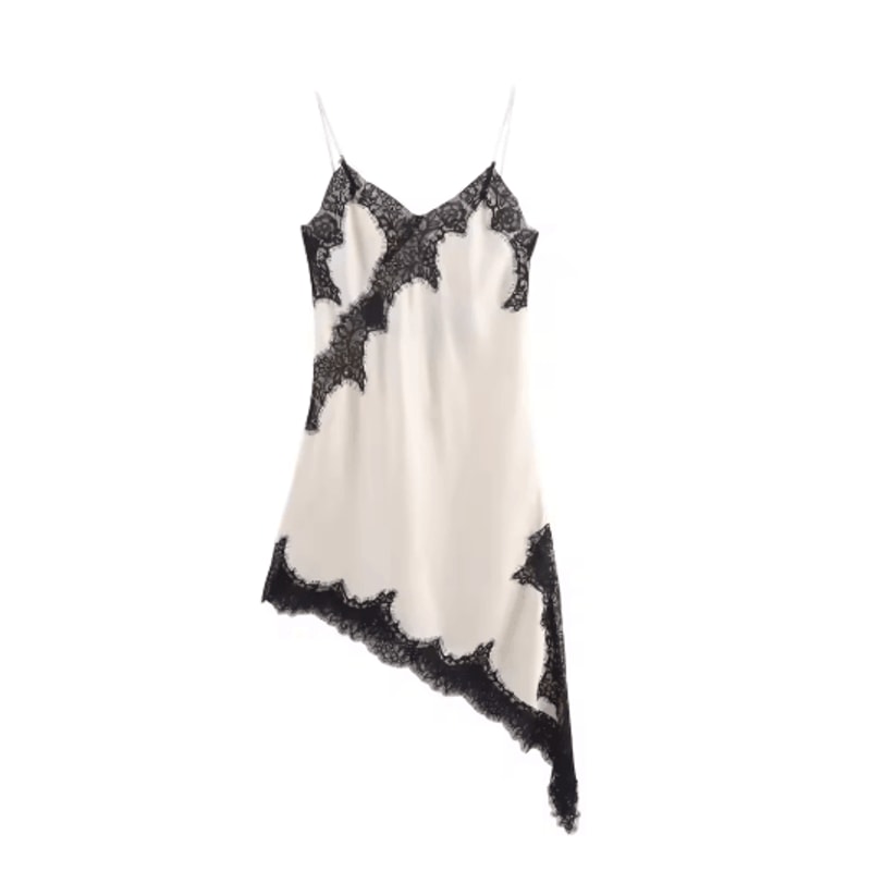 Womens Lace Backless Midi Dress Y2K V Neck Cami Party Evening Dress 7