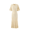 French Elegant Knitted Mermaid Dress Slimming Hollow Fish Tail Midi Dress 2