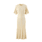 French Elegant Knitted Mermaid Dress Slimming Hollow Fish Tail Midi Dress 5