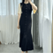 French Elegant Knitted Mermaid Dress Slimming Hollow Fish Tail Midi Dress 7