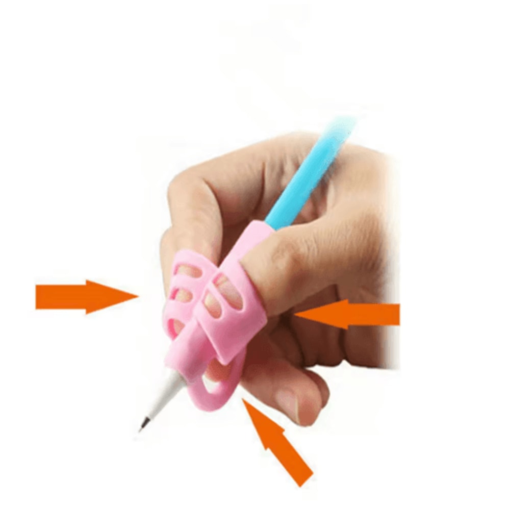 TwoFinger Pencil Grip Writing Correction Aid For Kids Students 12