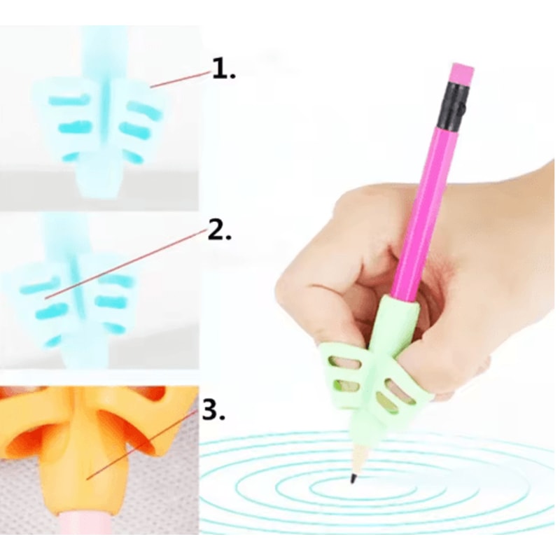 TwoFinger Pencil Grip Writing Correction Aid For Kids Students 13