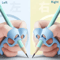 5Finger Silicone Pencil Grip Kids Handwriting Training Posture Correction Aid 4