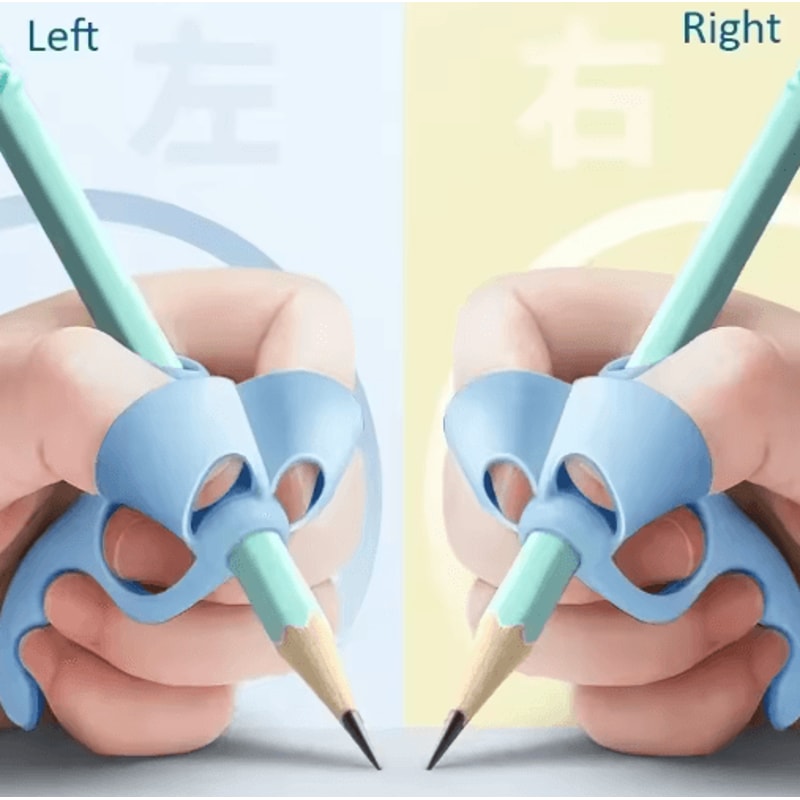5Finger Silicone Pencil Grip Kids Handwriting Training Posture Correction Aid 4