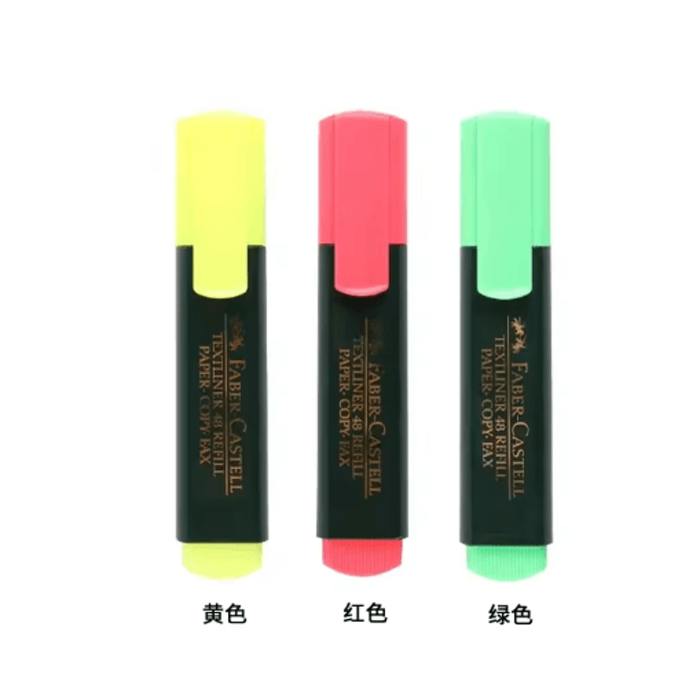 FaberCastell Fluorescent Highlighter Pens Candy Color Textliner Markers Set 4
