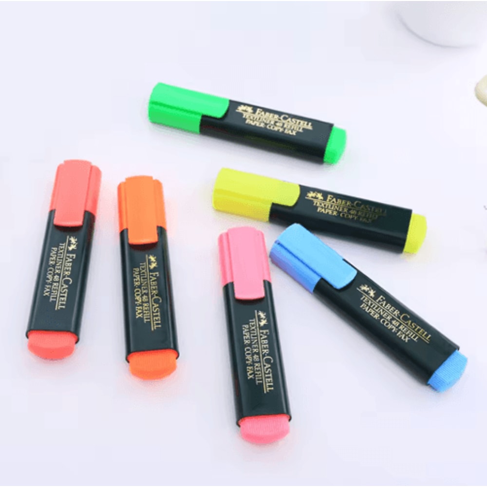 FaberCastell Fluorescent Highlighter Pens Candy Color Textliner Markers Set 22